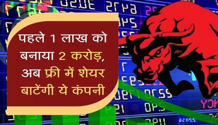 Multibagger Stock:&nbsp;हो जाएं मालामाल, पहले 1 लाख को बनाया 2 करोड़, अब फ्री में शेयर बाटेंगी ये कंपनी