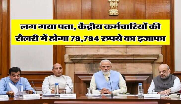 8th Pay Commission : लग गया पता, केंद्रीय कर्मचारियों की सैलरी में होगा 79,794 रुपये का इजाफा