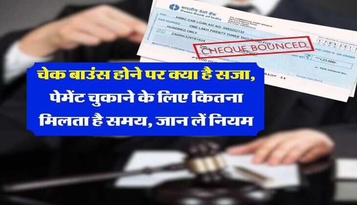 cheque bounce rule : चेक बाउंस होने पर क्या है सजा, पेमेंट चुकाने के लिए कितना मिलता है समय, जान लें नियम