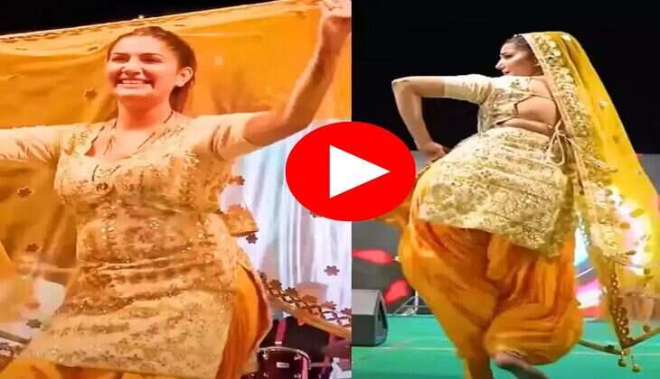 Sapna Choudhary Dance : चोली के पीछे गाने पर टाइट सूट में सपना चौधरी ने मटकाया हैवी फीगर, अदाओं को देख फैंस हुए क्रेजी