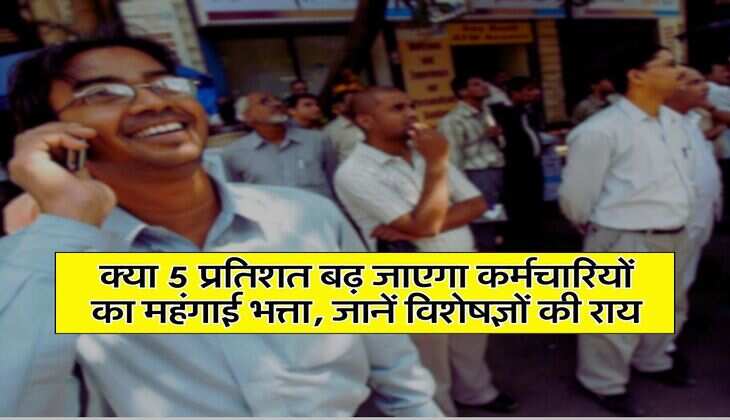 DA Hike : क्या 5 प्रतिशत बढ़ जाएगा कर्मचारियों का महंगाई भत्ता, जानें विशेषज्ञों की राय