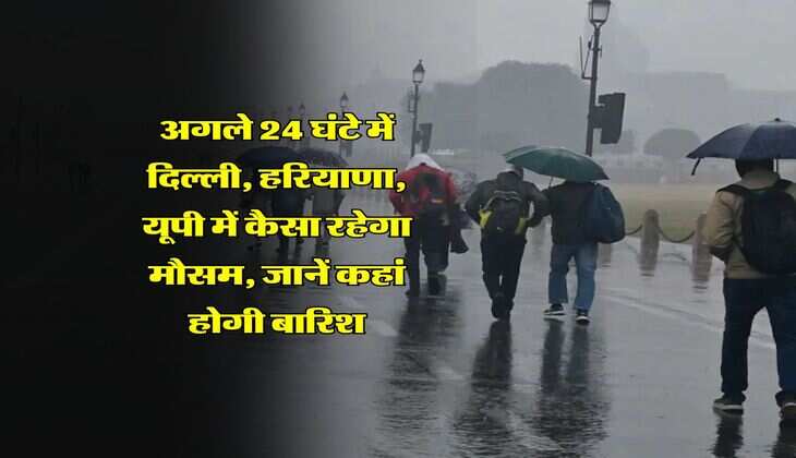Rain Alert : अगले 24 घंटे में दिल्ली, हरियाणा, यूपी में कैसा रहेगा मौसम, जानें कहां होगी बारिश