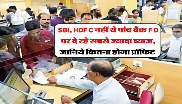 SBI, HDFC नहीं ये पांच बैंक FD पर दे रहे सबसे ज्यादा ब्याज, जानिये कितना होगा प्रॉफिट&nbsp;