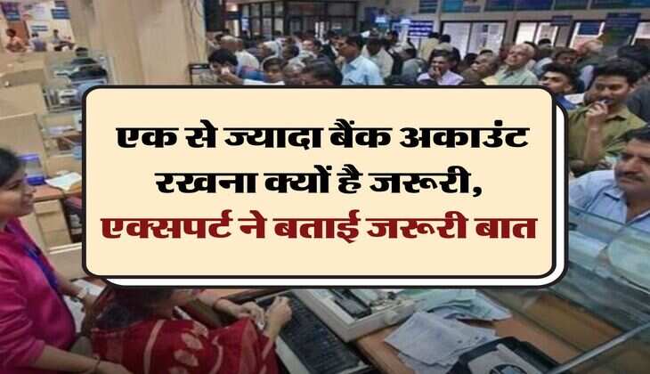 Multiple bank accounts : एक से ज्यादा बैंक अकाउंट रखना क्यों है जरूरी, एक्सपर्ट ने बताई जरूरी बात