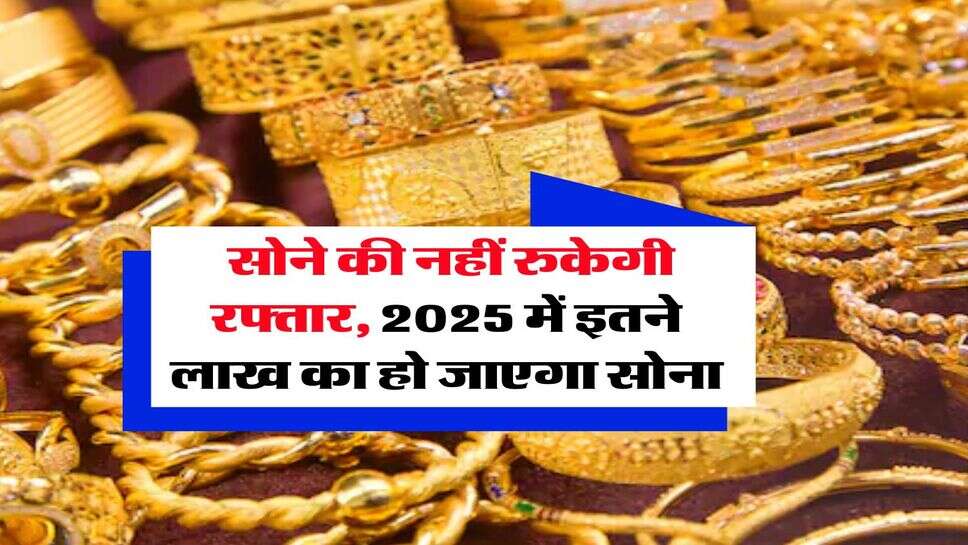 Gold Price : सोने की नहीं रुकेगी रफ्तार, 2025 में इतने लाख का हो जाएगा सोना