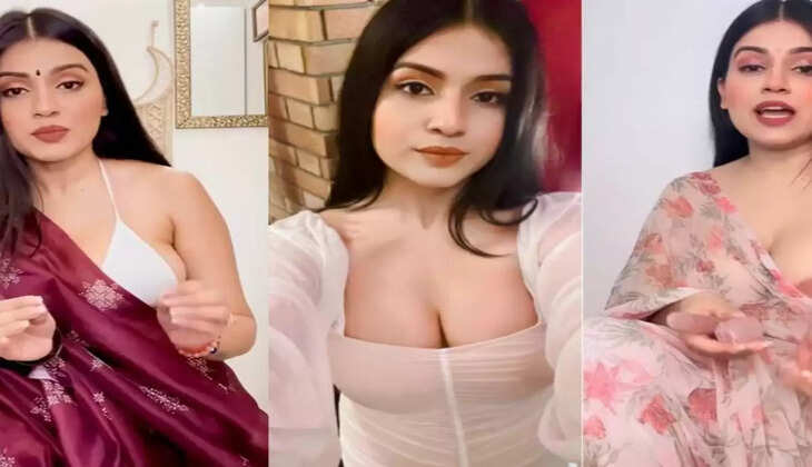 एस्ट्रोलॉजर Nidhi Chaudhary को बिना ब्लाउज के साड़ी पहना पड़ा भारी, सोशल मीडिया पर हो रही ट्रोलर्स