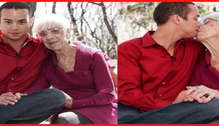 बुढ़ापे में प्यार: 91 साल की बुढ़िया को जवान लड़के से हो गया इश्क, हनीमून के दौरान हुआ ये कांड