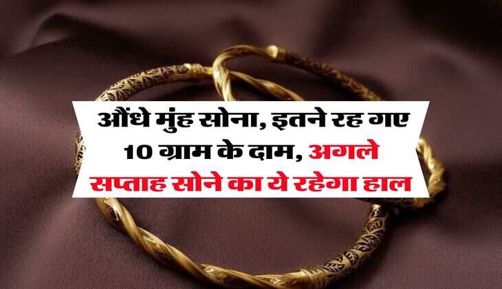 Gold rate : औंधे मुंह सोना, इतने रह गए 10 ग्राम के दाम, अगले सप्ताह सोने का ये रहेगा हाल