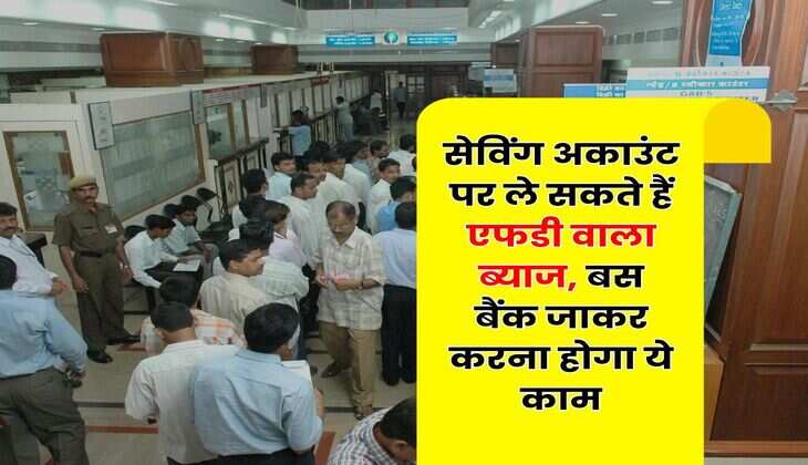 Savings Account : सेविंग अकाउंट पर ले सकते हैं एफडी वाला ब्याज, बस बैंक जाकर करना होगा ये काम