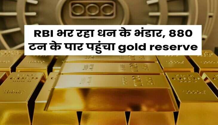 RBI भर रहा धन के भंडार, 880 टन के पार पहुंचा gold reserve