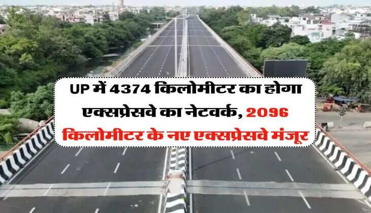 UP में 4374 किलोमीटर का होगा एक्सप्रेसवे का नेटवर्क, 2096 किलोमीटर के नए एक्सप्रेसवे मंजूर