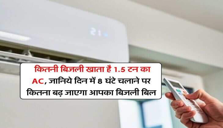 Air Conditioner : कितनी बिजली खाता है 1.5 टन का AC, जानिये दिन में 8 घंटे चलाने पर कितना बढ़ जाएगा आपका बिजली बिल