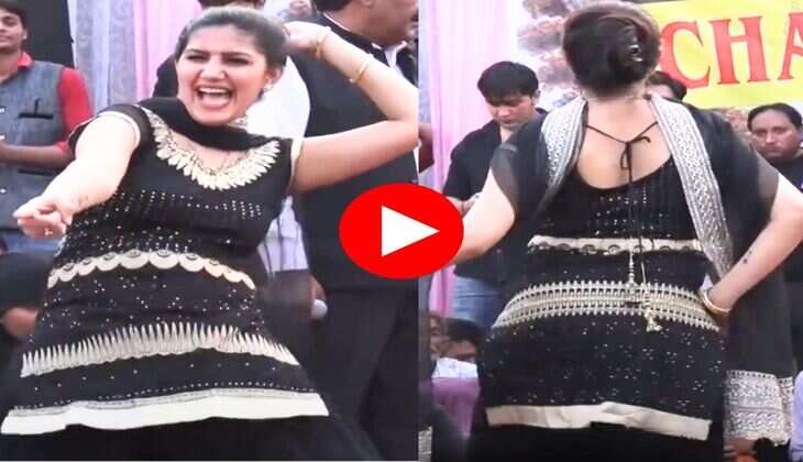 Sapna Choudhary Dance : पानी छलकै पर सपना चौधरी ने बढ़ा दिया तापमान, इशारों से किया घायल&nbsp;