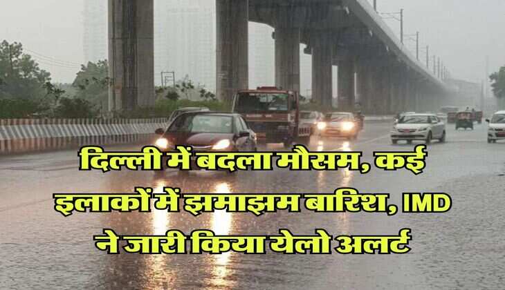 Delhi Weather : दिल्ली में मौसम बदला, झमाझम बारिश, IMD ने बताया 15 मई तक कैसा रहेगा वेदर