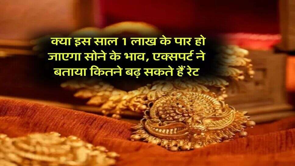 Gold Rate Hike : क्या इस साल 1 लाख के पार हो जाएगा सोने के भाव, एक्सपर्ट ने बताया कितने बढ़ सकते हैं रेट