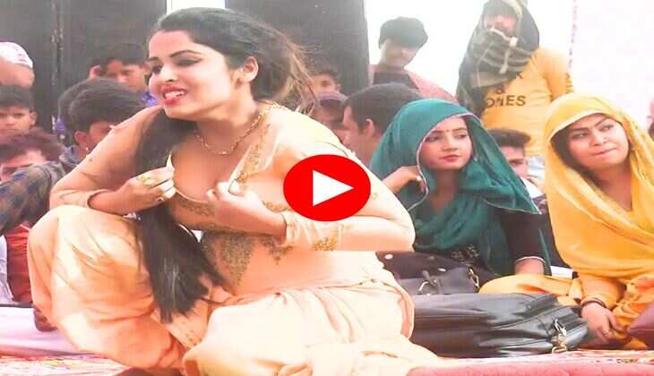Haryavni Dance Video : सपना चौधरी के नक्शे कदम पर चली मुस्कान बेबी, कमर की लचक देख बूढ़ों में भी आई जवानी