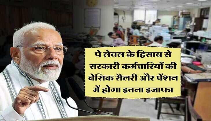 8th Pay Commission : पे लेवल के हिसाब से सरकारी कर्मचारियों की बेसिक सैलरी और पेंशन में होगा इतना इजाफा, समझ लें पूरा गणित&nbsp;