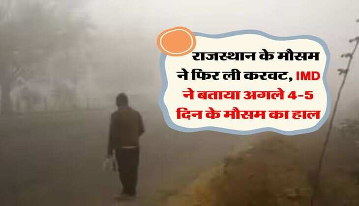 Rajasthan Weather : राजस्थान के मौसम ने फिर ली करवट, IMD ने बताया अगले 4-5 दिन के मौसम का हाल&nbsp;