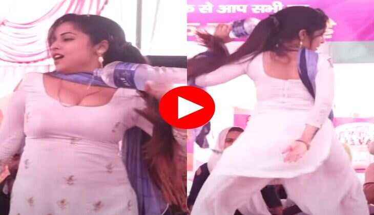 Haryanvi Dance : हाथ में बोतल पकड़ मुस्कान बेबी ने किया पानी वाला डांस, सूट में की खाली