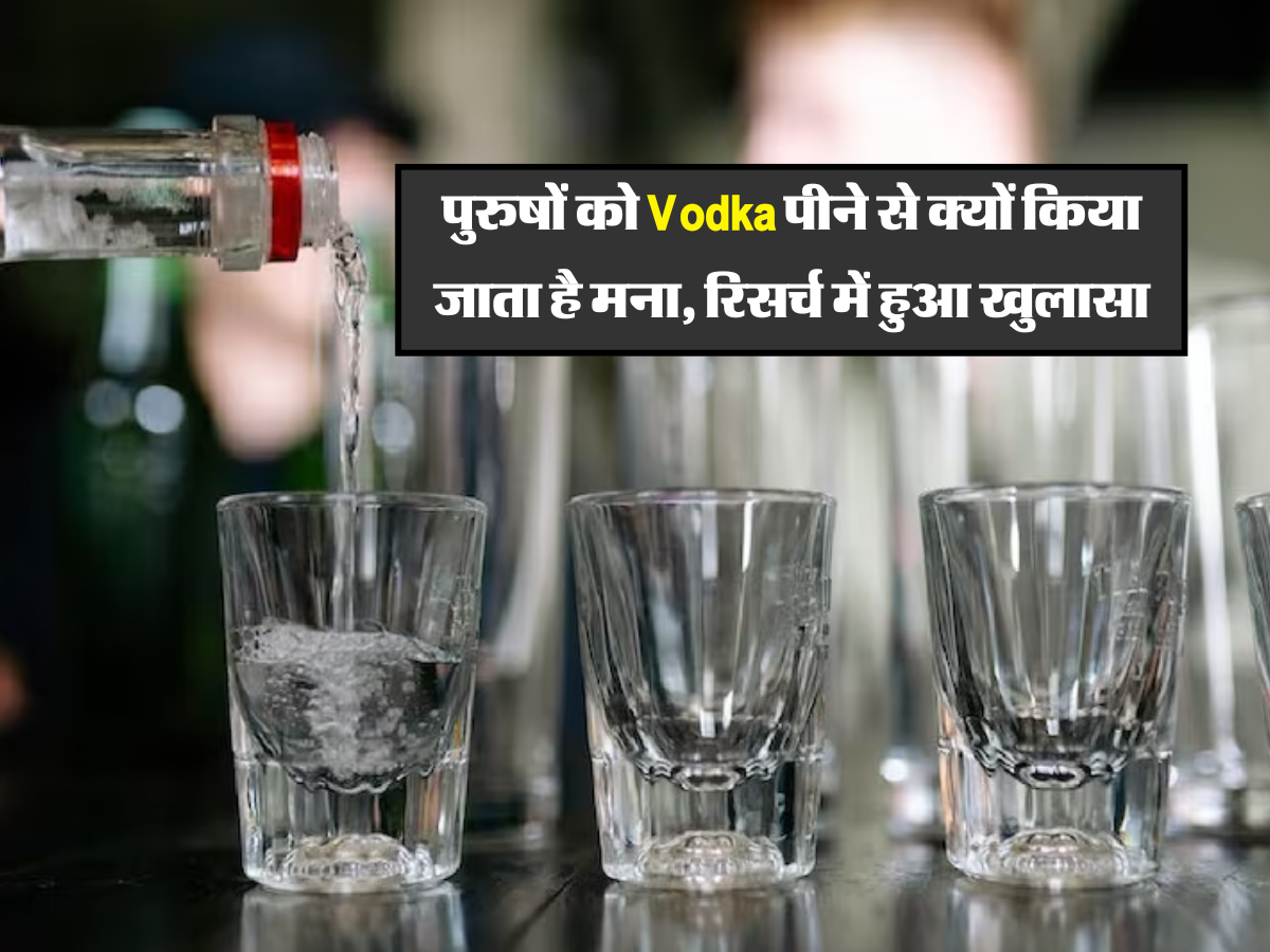 पुरुषों को Vodka पीने से क्यों किया जाता है मना, रिसर्च में हुआ खुलासा 