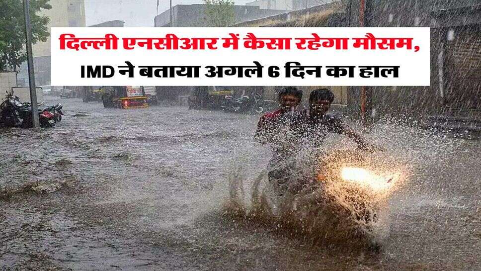 Delhi NCR Weather : दिल्ली एनसीआर में कैसा रहेगा मौसम, IMD ने बताया अगले 6 दिन का हाल