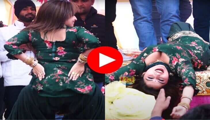 Haryanvi Dance : मुस्कान बेबी ने कभी कमर पर हाथ रखकर तो कभी स्टेज पर लेटकर बढ़ा दिया तापमान&nbsp;