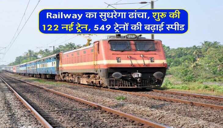Railway का सुधरेगा ढांचा, शुरू की 122 नई ट्रेन, 549 ट्रेनों की बढ़ाई स्पीड