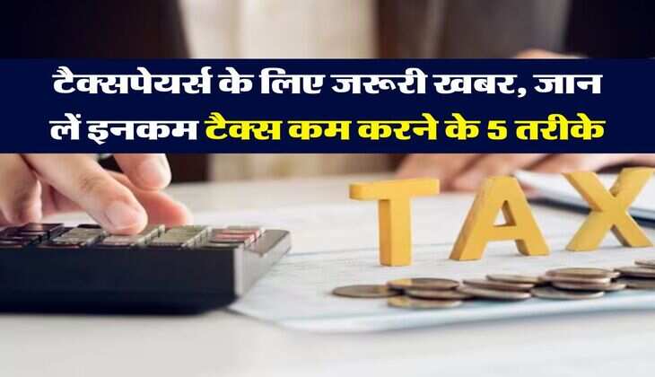 Income Tax : टैक्सपेयर्स के लिए जरूरी खबर, जान लें इनकम टैक्स कम करने के 5 तरीके
