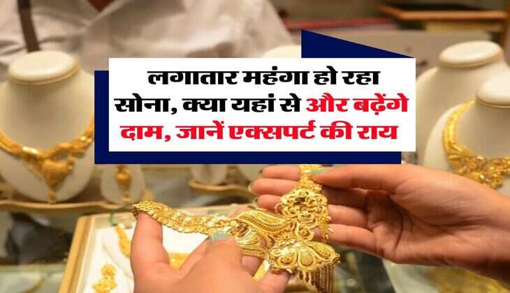 Gold Rate : लगातार महंगा हो रहा सोना, क्या यहां से और बढ़ेंगे दाम, जानें एक्सपर्ट की राय