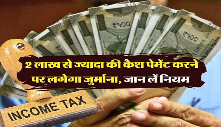 Income Tax Rules : 2 लाख से ज्यादा की कैश पेमेंट करने पर लगेगा जुर्माना, जान लें नियम &nbsp;