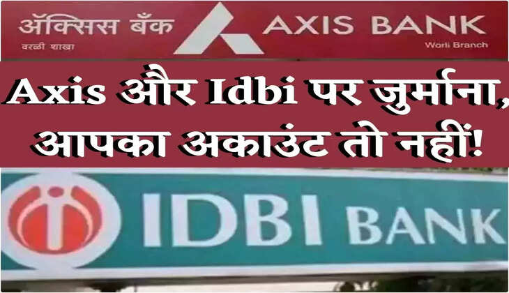 Business News : Axis और IDBI बैंक पर 1.83 करोड़ रुपए का लगा जुर्माना, आपका अकाउंट तो नहीं