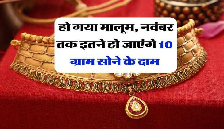 Gold Rate : हो गया मालूम, नवंबर तक इतने हो जाएंगे 10 ग्राम सोने के दाम