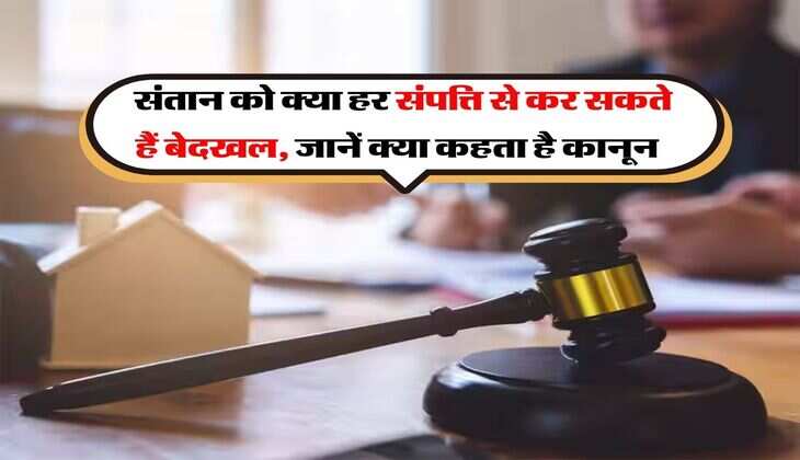 property right's : संतान को क्या हर संपत्ति से कर सकते हैं बेदखल, जानें क्या कहता है कानून&nbsp;