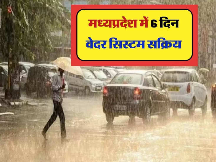 MP ka mausam : मध्यप्रदेश में 6 दिन वेदर सिस्‍टम सक्रिय, इन जिलों में होगी बारिश