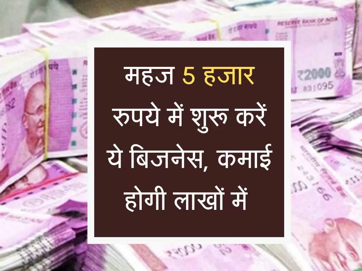 महज 5 हजार रुपये में शुरू करें ये बिजनेस, डिमांड इतनी कि हाथों हाथ बिक रहा तैयार माल 