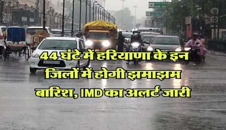 Haryana Weather : 44 घंटे में हरियाणा के इन जिलों में होगी झमाझम बारिश, IMD का अलर्ट जारी