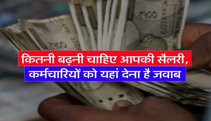 8th Pay Commission : कितनी बढ़नी चाहिए आपकी सैलरी, कर्मचारियों को यहां देना है जवाब