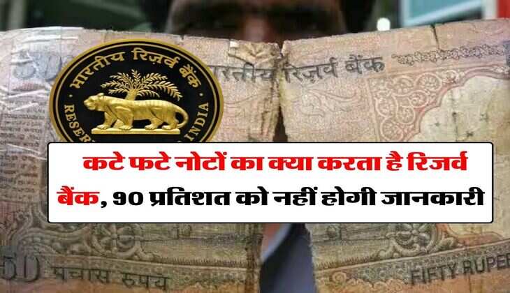 RBI : कटे फटे नोटों का क्या करता है रिजर्व बैंक, 90 प्रतिशत को नहीं होगी जानकारी
