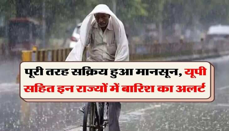IMD Rain Alert : पूरी तरह सक्रिय हुआ मानसून, यूपी सहित इन राज्यों में बारिश का अलर्ट