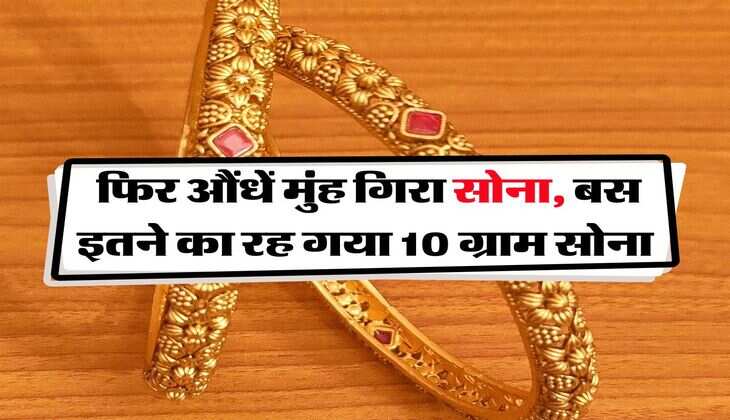 Gold Rate : फिर औंधें मुंह गिरा सोना, बस इतने का रह गया 10 ग्राम सोना