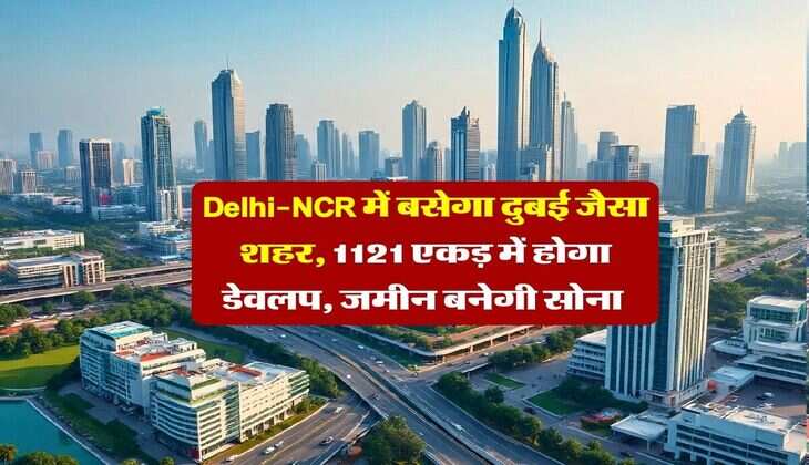 Delhi-NCR में बसेगा दुबई जैसा शहर, 1121 एकड़ में होगा डेवलप, जमीन बनेगी सोना&nbsp;