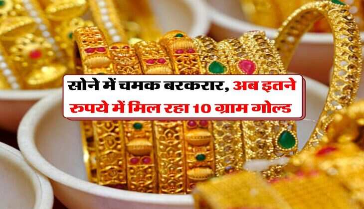 Gold Rates : सोने में चमक बरकरार, अब इतने रुपये में मिल रहा 10 ग्राम गोल्ड&nbsp;