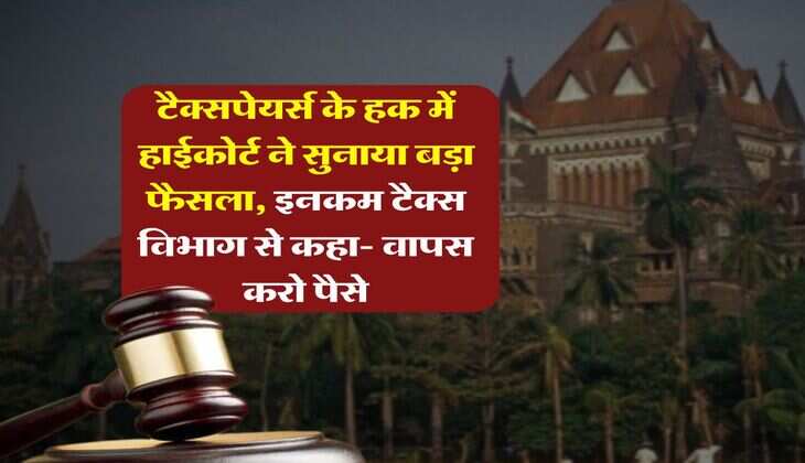 Income Tax : टैक्सपेयर्स के हक में हाईकोर्ट ने सुनाया बड़ा फैसला, इनकम टैक्स विभाग से कहा- वापस करो पैसे