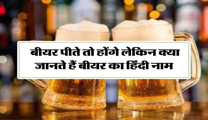 Alcohol facts : बीयर पीते तो होंगे लेकिन क्या जानते हैं बीयर का हिंदी नाम