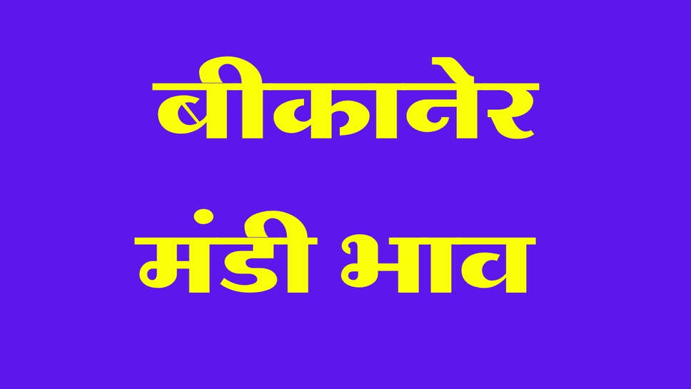 बीकानेर मंडी भाव 30 सितंबर 2026: मूंगफली, मेथी और ईसबगोल में तेजी, मूंग- मोठ के भाव कमजोर