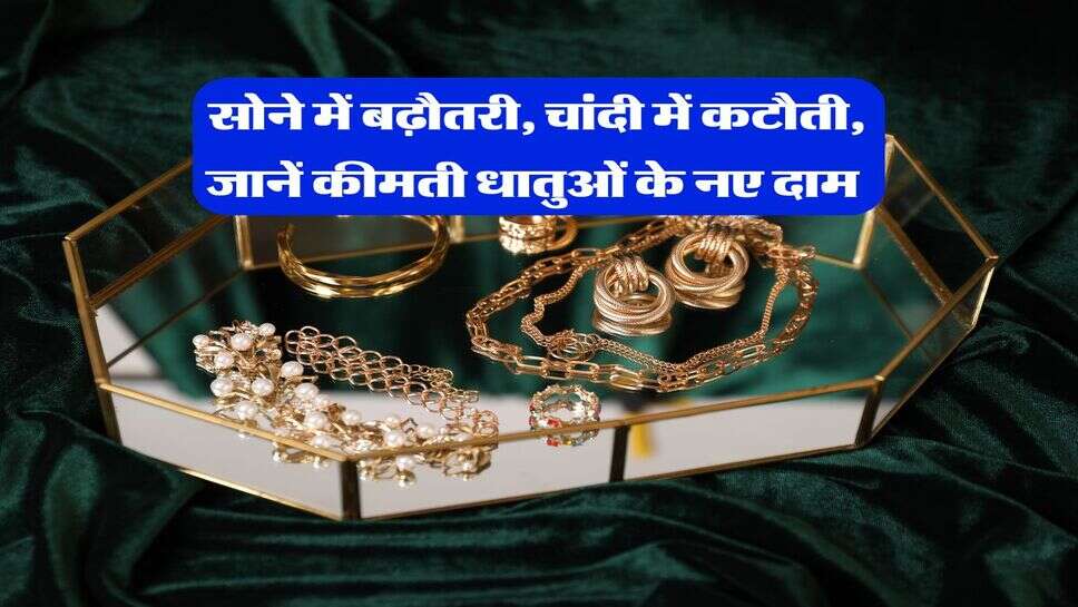 Gold Silver Price : सोने में बढ़ौतरी, चांदी में कटौती, जानें कीमती धातुओं के नए दाम