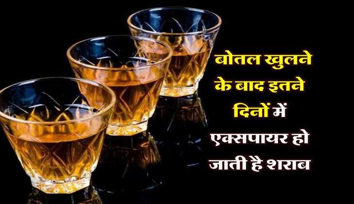 Alcohol : बोतल खुलने के बाद इतने दिनों में एक्सपायर हो जाती है शराब  