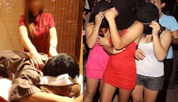 पुलिस ने डाली रेड, spa center में आपत्तिजनक हालत में मिली थाईलैंड की 7 महिला