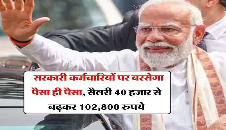 8th pay commission salary : सरकारी कर्मचारियों पर बरसेगा पैसा ही पैसा, सैलरी 40 हजार से बढ़कर 102,800 रुपये