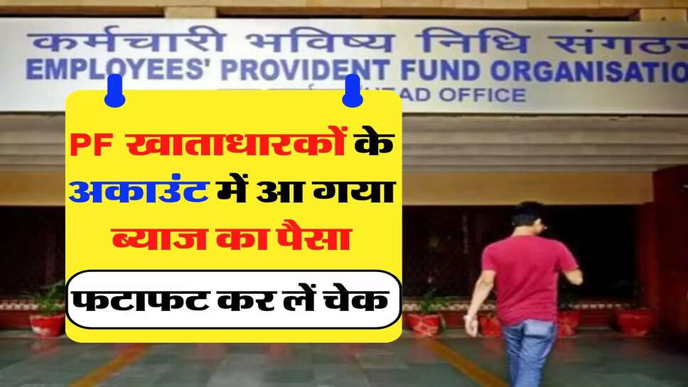 EPFO: PF खाताधारकों के अकाउंट में आ गया ब्याज का पैसा, फटाफट कर लें चेक&nbsp;